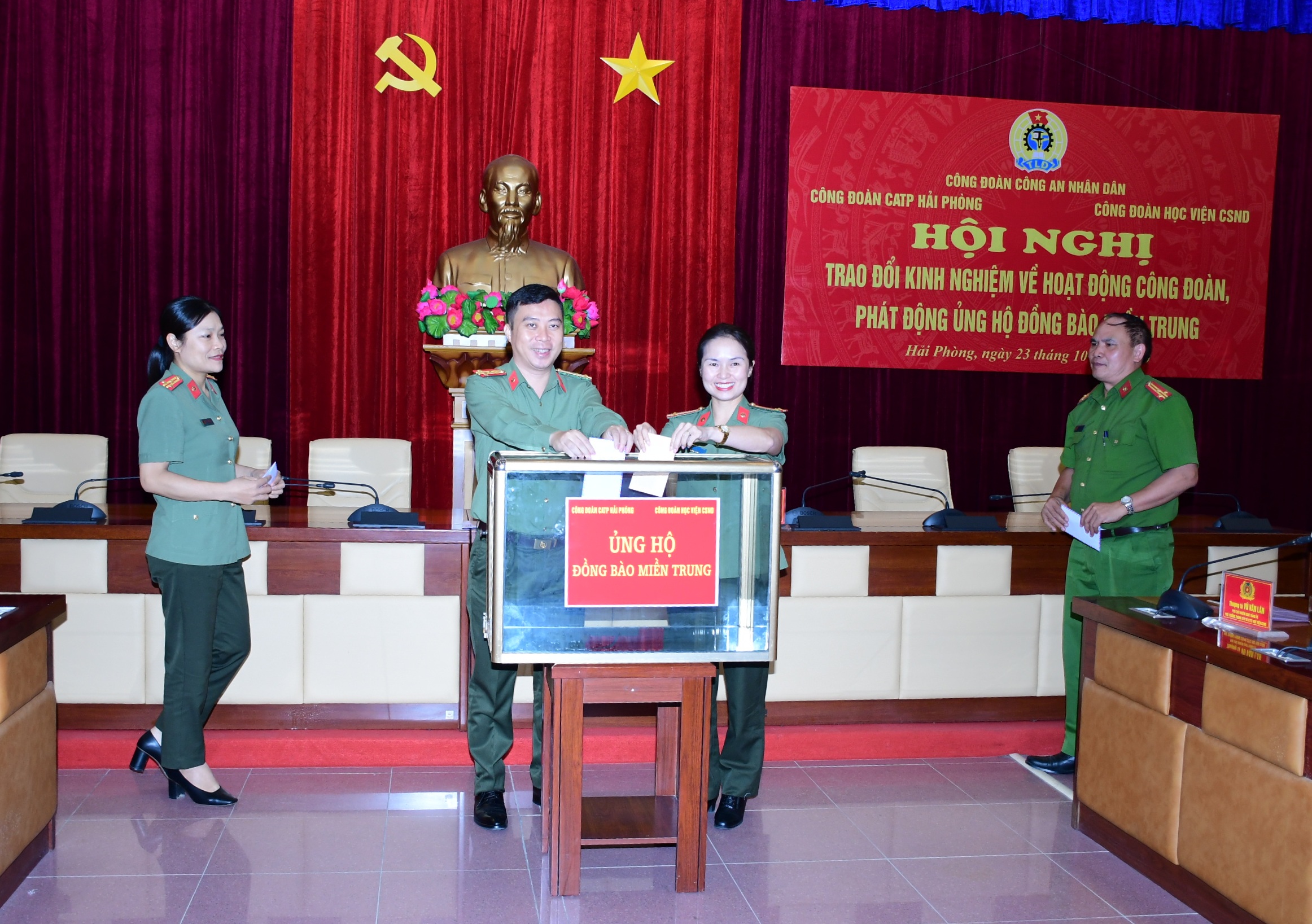 Công đoàn CATP Hải Phòng và Công đoàn Học viện CSND: Học tập, trao đổi kinh nghiệm công tác công đoàn
